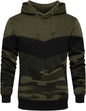 Mens Hooded Sweatshirt Casual Long Sleeve Drawstring Print Pullover Hoodies