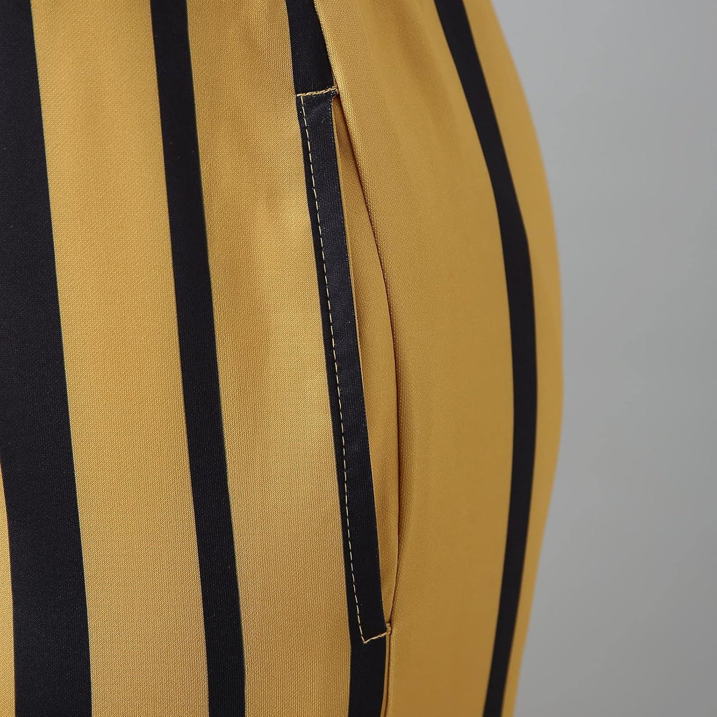 Striped Printed Stretch Flat Front Men Pants Casual,Men'S Straight-Fit Stripe Dress Pants,Mens Elastic Waist Pants Pinstripe Trousers Sweatpants High Waist Pants Yellow