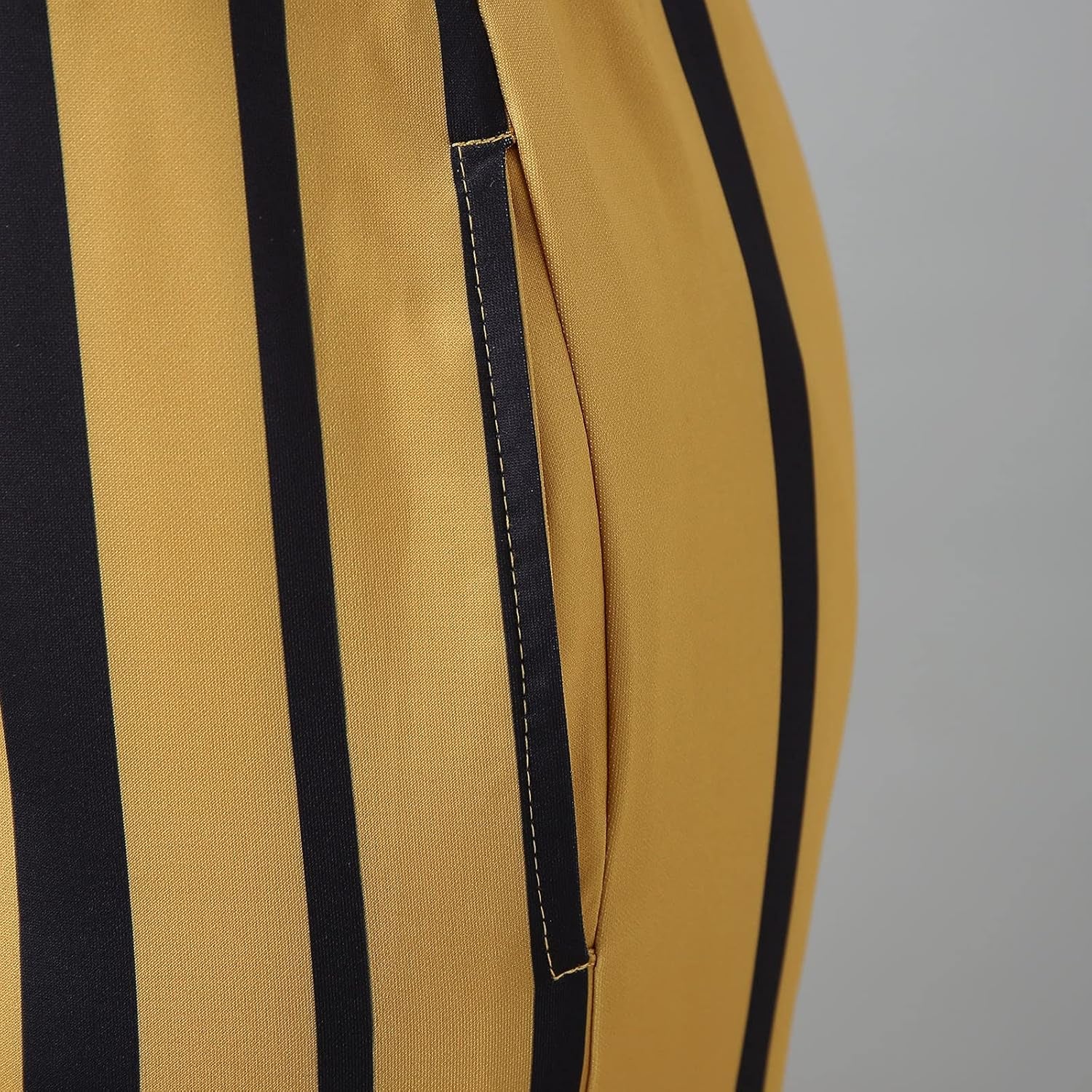 Striped Printed Stretch Flat Front Men Pants Casual,Men'S Straight-Fit Stripe Dress Pants,Mens Elastic Waist Pants Pinstripe Trousers Sweatpants High Waist Pants Yellow