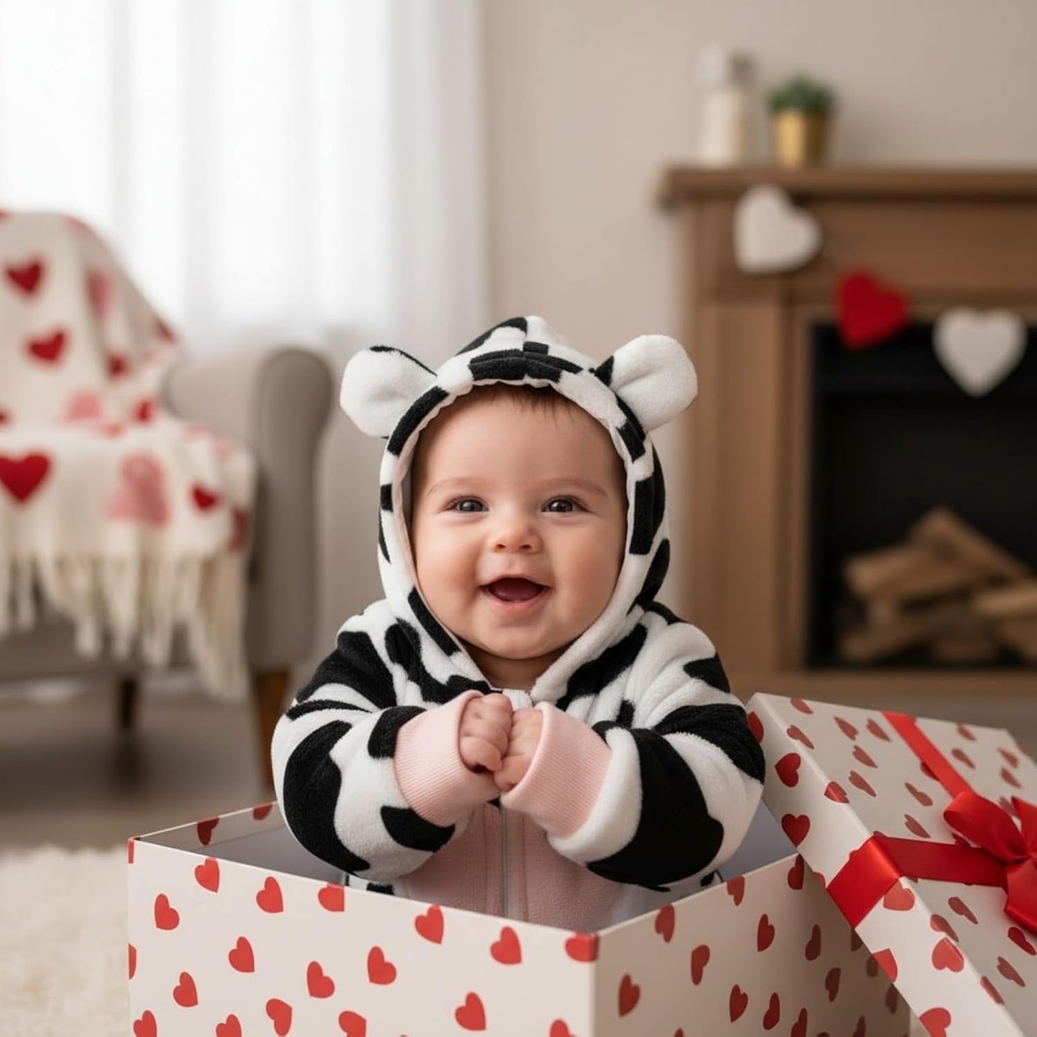 Newborn Baby Girl Winter Outfit Hooded Jumpsuit Infant One Piece Romper Baby Warm Snowsuit Clothes Gifts Set