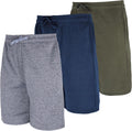 3 Pack: Men'S 9" Fleece Casual Lounge Athletic Shorts-Regular & Big-Tall Sizes