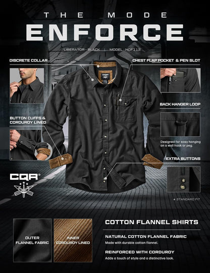 Men'S 100% All Cotton Button down Flannel Shirts, Long Sleeve Brushed Warm Soft Casual Outdoor Plaid Shirt