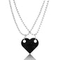 Valentines Day Gift New Jewelry Heart Necklace Love Stitching Acrylic Couple Necklace Valentines Jewelry