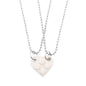Valentines Day Gift New Jewelry Heart Necklace Love Stitching Acrylic Couple Necklace Valentines Jewelry